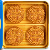 双黄白莲蓉月饼 White Lotus Seed Paste Mooncake (2 Yolks)