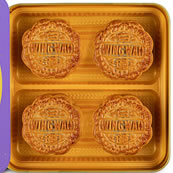 纯白莲蓉月饼4粒 White Lotus Seed Paste Mooncake 4 pcs