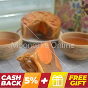 榴莲飄香 Durian Lotus Paste Mooncake with 1 Yolk [CASHBACK]