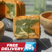 单黄翡翠 Pandan Lotus Paste Mooncake with 1 Yolk [8 pieces] [FREE Delivery]