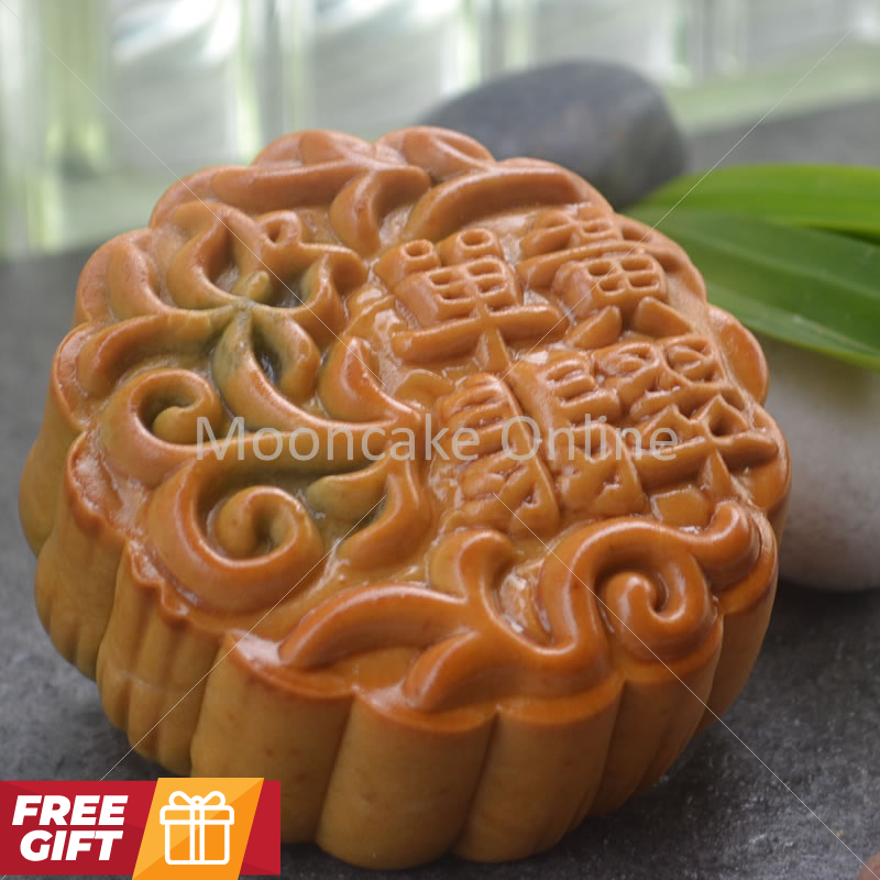 单黄翡翠 Pandan Lotus Paste Mooncake with 1 Yolk 